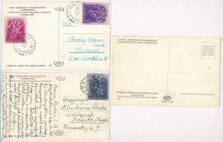 1938 Budapest, XXXIV. Nemzetközi Eucharisztikus Kongresszus, főoltár. So. Stpl - 3 db régi képeslap ...