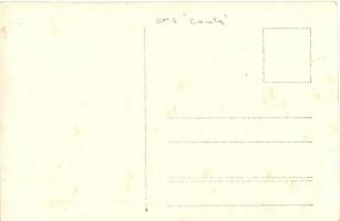 SMS Zenta Osztrák-Magyar Monarchia Zenta-osztályú védett cirkálója horgonyon / SM Kleiner Kreuzer Ze...