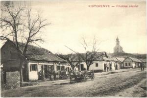 Kisterenye, Bátorterenye; Fő utca, templom, Bogenglück Mór fia üzlete és saját kiadása. W.L. Bp. 4697.