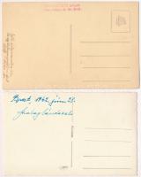 2 db magyar katonai portré fotó képeslap 1936-ból és 1942-ből / 2 Hungarian soldiers' portraits...