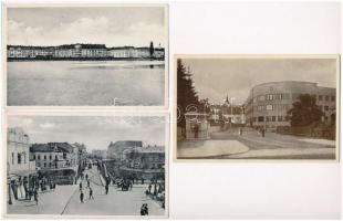 Ungvár, Uzshorod, Uzhhorod, Uzhorod; - 3 db régi képeslap / 3 pre-1945 postcards + So. Stpl