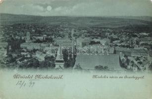 1899 Miskolc, város az Avas-hegyről