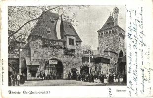 1900 Budapest XIV. Ős-Budavára, bemenet. Sterk Izsó kiadása (szakadás / tear)