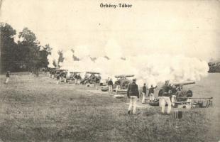 1914 Örkény-Tábor, ágyúk lövés közben (EK)