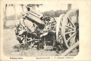 1913 Örkény-tábor, Ágyúkatasztrófa, a robbanás színhelye / Hungarian cannon disaster in the military camp of Örkény (EK)