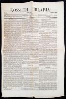 1848 a Kossuth Hírlapja 34. lapszáma (aug. 9.), érdekes aktuális hírekkel
