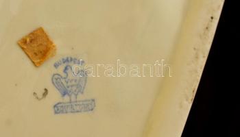 Aquincum retró gitáros lány, kézzel festett, jelzett, hibátlan, m:25 cm