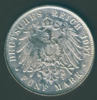 Német Birodalom/Császárság/Poroszország 1907. 5M Ag T:3