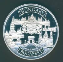 "Budapest-Halászbástya" modern Ffém emlékérem T:PP