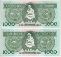 1996. 1000Ft "E" (2x) sorszámkövetők T:II