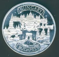 "Budapest-Szt.István Bazilika" modern Ffém emlékérem T:PP