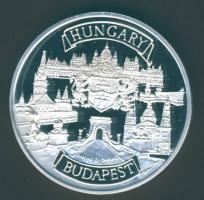 "Budapest-Parlament" modern Ffém emlékérem T:PP