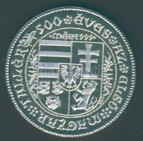 1999. "500 éves az első magyar tallér" Ag emlékérem T:PP