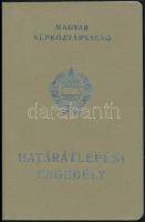 1979 Fényképes jugoszláv határátlépési engedély