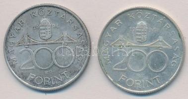 1994. 200Ft Ag "Deák" (2x) T:2
