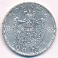 Románia 1944. 500L Ag "I. Mihály" T:2
Romania 1944. 500 Lei Ag "Mihai I" C:XF 
...