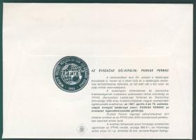 1996. "Puskás Ferenc-az évszázad gólkirálya" Ag emlékérem érmés borítékon T:PP Csak 3000db...