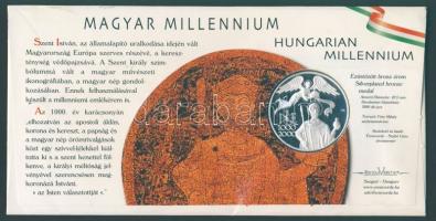 2000. "Millenium" emlékérem érmés borítékon T:PP Csak 3000db! R!