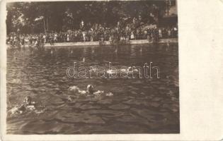 ~1920 Vízilabda mérkőzés / Water polo match. Original photo! (EK)