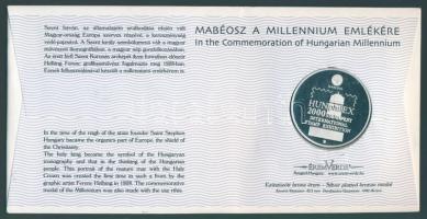 2000. "Mabéosz-Millenium" emlékérem érmés borítékon T:PP Csak 1000db! RR!!