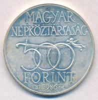 1986. 500Ft Ag "Budavár visszavétele 1686" T:BU Adamo EM97