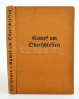 Manfred von Killinger: Kampf um Oberschlesien 1921. Leipzig,1934, Hase&Koehler. Második kiadás. Fekete-fehér fotókkal, térképekkel, rajzokkal illusztrált. Német nyelven. Kiadói egészvászon-kötés, kissé foltos borítóval, kissé foltos lapokkal, a 26. és 27. oldalakon kis sérüléssel./