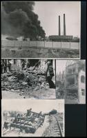 1945 Tiszavölgyi József (1909-?) budapesti fotóriporter hagyatékából 13 db vintage fotó, többsége je...