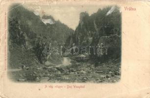 1902 Vrátna, Vágvölgy. Gansel Lipót 155. Dr. Pattantyus M. felvétele / Povazie, Vratna dolina / Váh Valley (szakadások / tears)