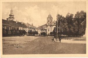 Rozsnyó, Roznava; utcakép, templomok. Babágh és Demeter kiadása / street view, churches