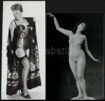 cca 1979 Szolidan erotikus felvételek véletlenszerű találkozása egy tételben, 8 db vintage negatív (...