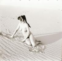 cca 1979 Szolidan erotikus felvételek véletlenszerű találkozása egy tételben, 8 db vintage negatív (...