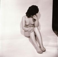 cca 1979 Szolidan erotikus felvételek véletlenszerű találkozása egy tételben, 8 db vintage negatív (...