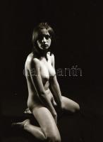 cca 1971 Pásztoróra ingája, szolidan erotikus felvételek, 30 db vintage negatív, 24x36 mm