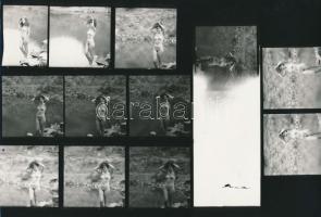 cca 1989 Menesdorfer Lajos (1941-2005) budapesti fotóművész hagyatékából 26 db vintage fotó (6x6 cm ...