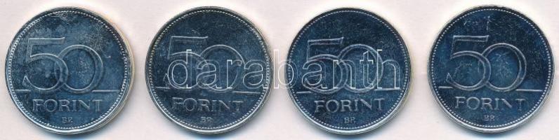 1992- 50Ft ezüstözött Cu-Ni (4xklf) "Nagy Magyarok / II. Rákóczi Ferenc, Bethlen Gábor, Könyves...