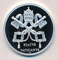 Vatikán ~2005. "XII. Pius pápa" ezüstözött multicolor emlékérem (40mm) T:PP 
Vatican ~200...