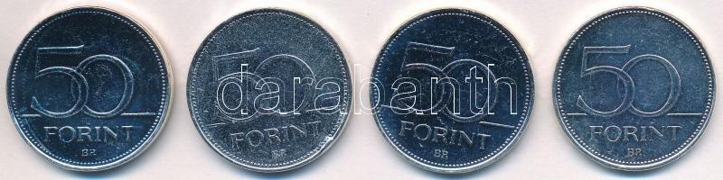 1992- 50Ft ezüstözött Cu-Ni (4xklf) "Nagy Magyarok / Nagy Lajos király, Szent István, IV. Béla,...