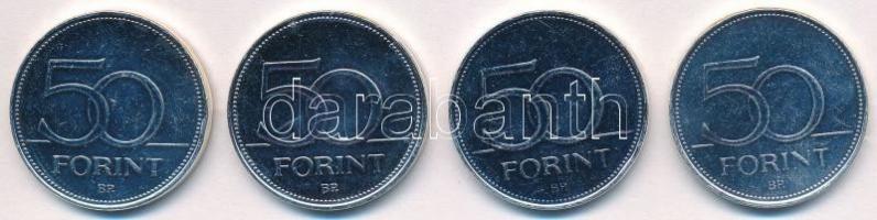 1992- 50Ft ezüstözött Cu-Ni (4xklf) "Nagy Magyarok / Semmelweis Ignác, Liszt Ferenc, Bartók Bél...