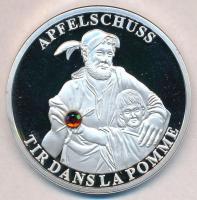 Svájc DN "Tell Vilmos élete / Almalövés" ezüstözött fém emlékérem (40mm) T:PP felületi kar...