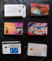 Telefonkártya gyűjtemény magyar albumban, 246db használt és 138db külföldi nem albumban