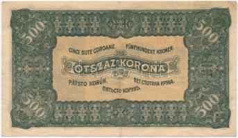 1923. 500K "Magyar Pénzjegynyomda Rt. Budapest" nyomdahely jelöléssel T:III szép papír