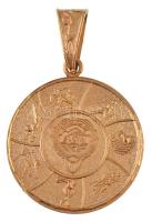 Kuvait DN Aranyozott fém sportérem füllel (52cm) T:2
Kuwait ND Gilt metal sport medal with ear (52c...