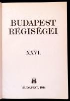 Budapest Régiségei XXVI. Szerk.: Dr. Horváth Miklós. Bp.,1984, Budapesti Történeti Múzeum. Kiadói pa...