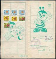 Iskolai takarékbélyeg füzet 7 db bélyeggel