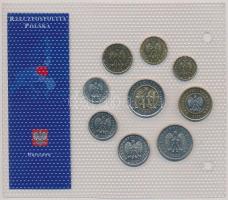 Lengyelország 1992-2005. 1g-5Zl (9xklf) "Az utolsó Zloty forgalmi pénzek" forgalmi sor T:1...