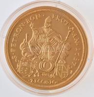 DN Történelmi aranypénzek - VI. Pius 10 zecchini aranyozott Cu-Zn utánveret COPY beütéssel, tanúsítvánnyal (20g/38,61mm) T:PP