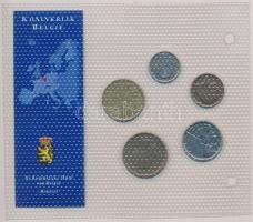 Belgium 1980-1992. 50c-50Fr (5xklf) "Az utolsó Frank forgalmi pénzek" forgalmi sor T:1
Be...