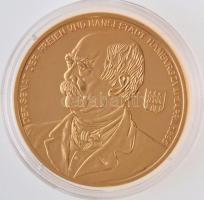 DN Történelmi aranypénzek - Otto von Bismarck 10 dukát aranyozott Cu-Zn utánveret COPY beütéssel, tanúsítvánnyal (20g/38,61mm) T:PP