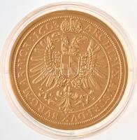 DN "Történelmi aranypénzek - Rudolf 10 dukát, 1603" aranyozott Cu-Ni utánveret "COPY&...