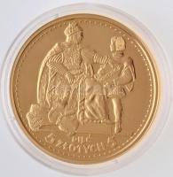 DN Történelmi aranypénzek - Lengyel alkotány 5 zloty 1925 aranyozott Cu-Ni utánveret COPY beütéssel, tanúsítvánnyal (20g/38,61mm) T:PP